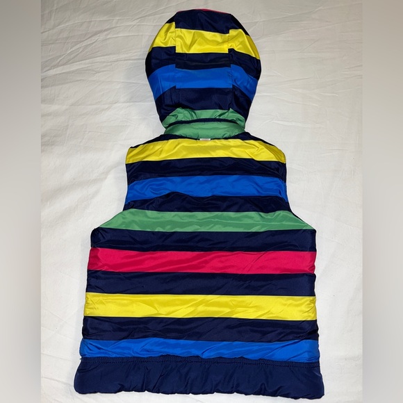 Justice reversible puffer vest with removable hood - Picture 4 of 5